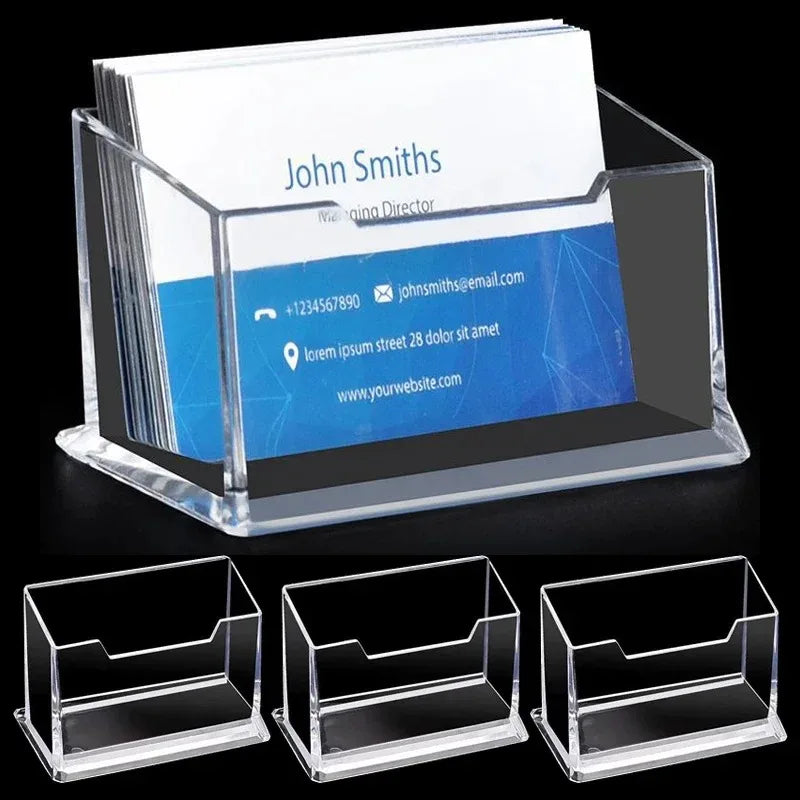 Clear Acrylic Business Card & Photocard Storage Box Holder