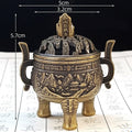 Three-Legged Incense Burner Bowl – Ancient Taishan Stone Style