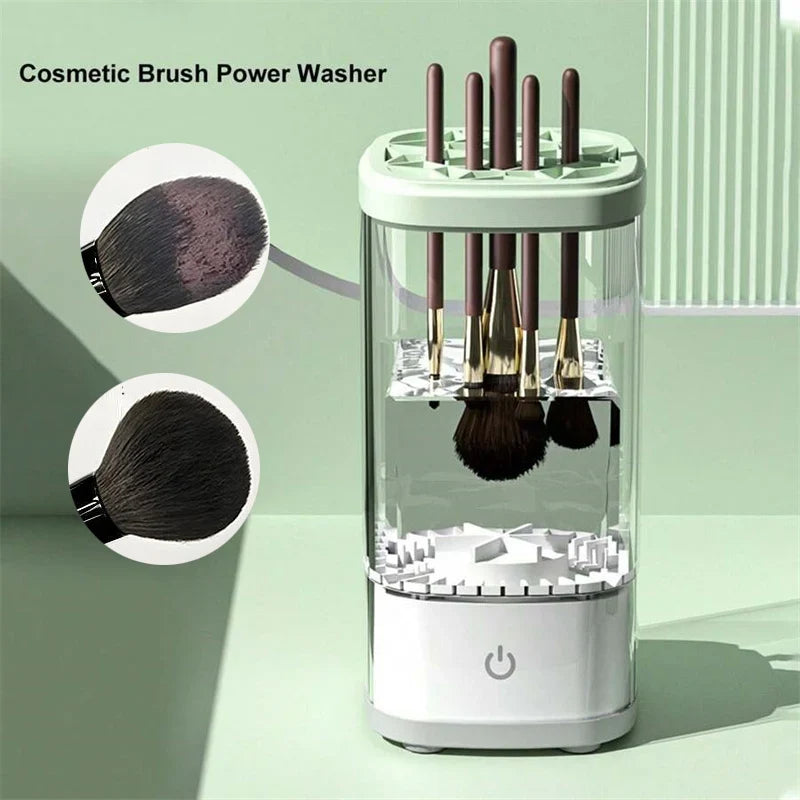 3-in-1 Electric Makeup Brush Cleaner Spinner & Holder