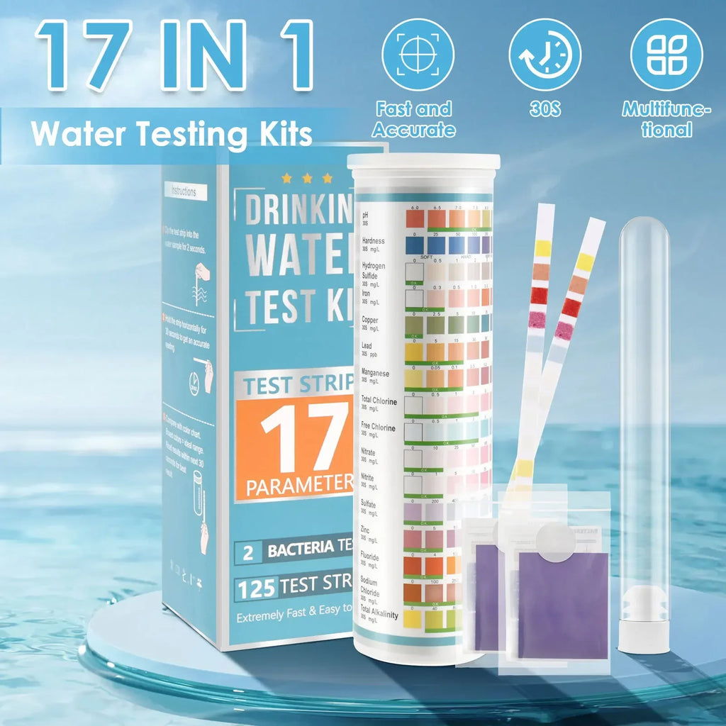 125pc 7-in-1 Water Quality Test Strips – Aquarium & Pond Kit