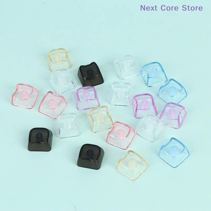 Cute Cat Shaped Transparent Keycaps 1U Blank MX Switch 10/20 PCS