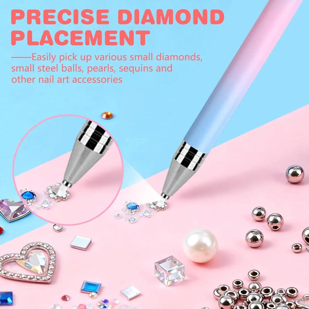 2PCS Refillable Wax Pen for Diamond Painting + Wax Pads