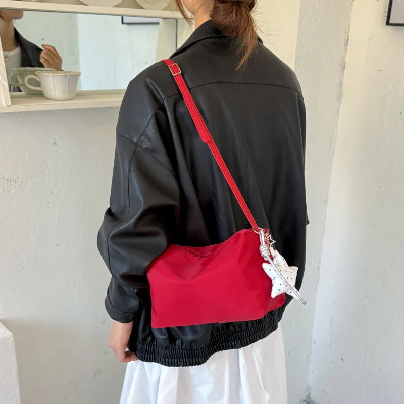 Nixie Lightweight Nylon Crossbody Bag for Women | Casual Satchel