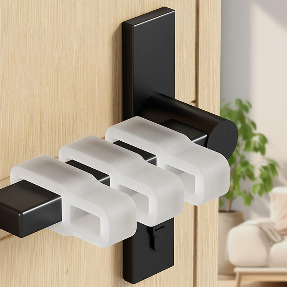 Silicone Door Knob Wall Protector – No-Drill Door Stopper