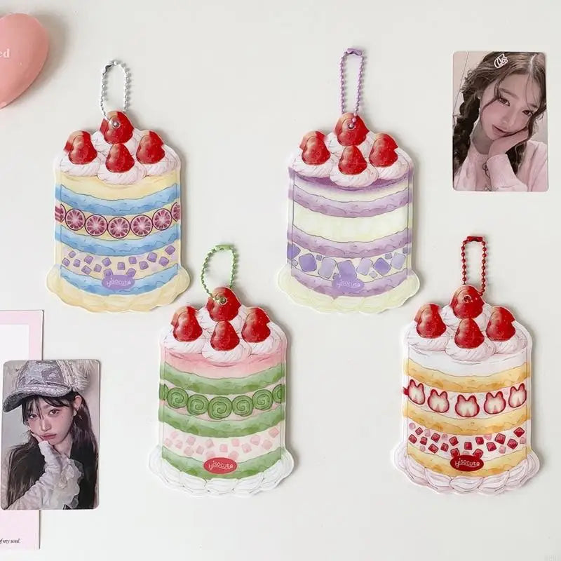 Strawberry PVC Photo Card Holder Sleeve – Cute Bag Charm