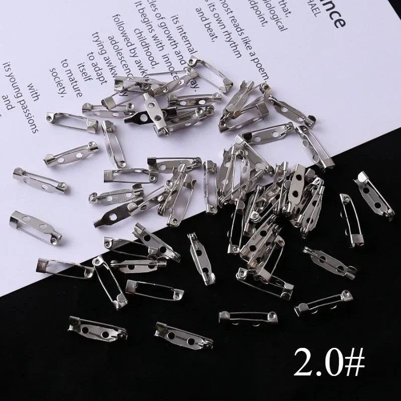 100pcs Stainless Steel Safety Pin Brooches – Jewelry Making Set