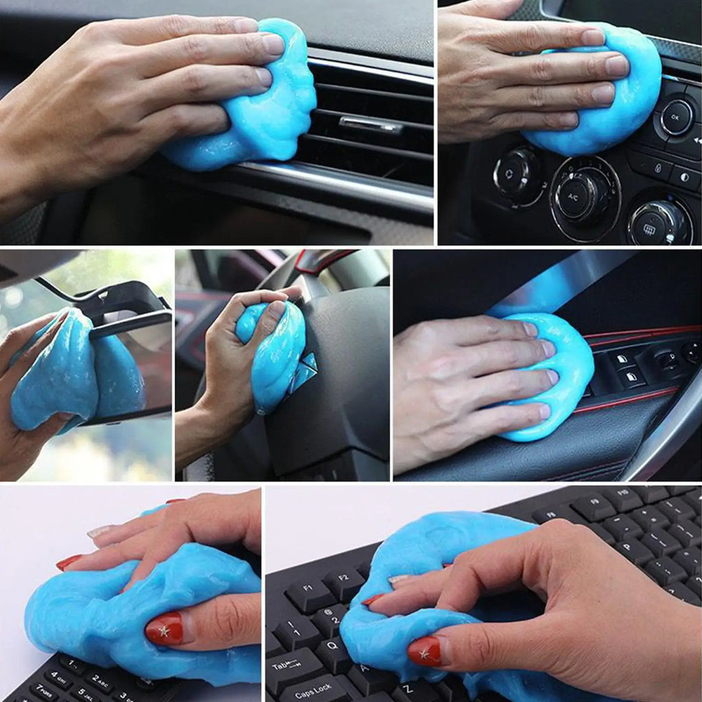 Car Dust Cleaning Gel – 160g Rubber Mud for Vents & Dashboard