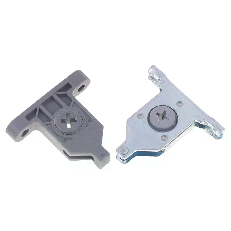 2Pcs Drawer Front Panel Fixing Bracket Clip Connector – Nylon/Metal