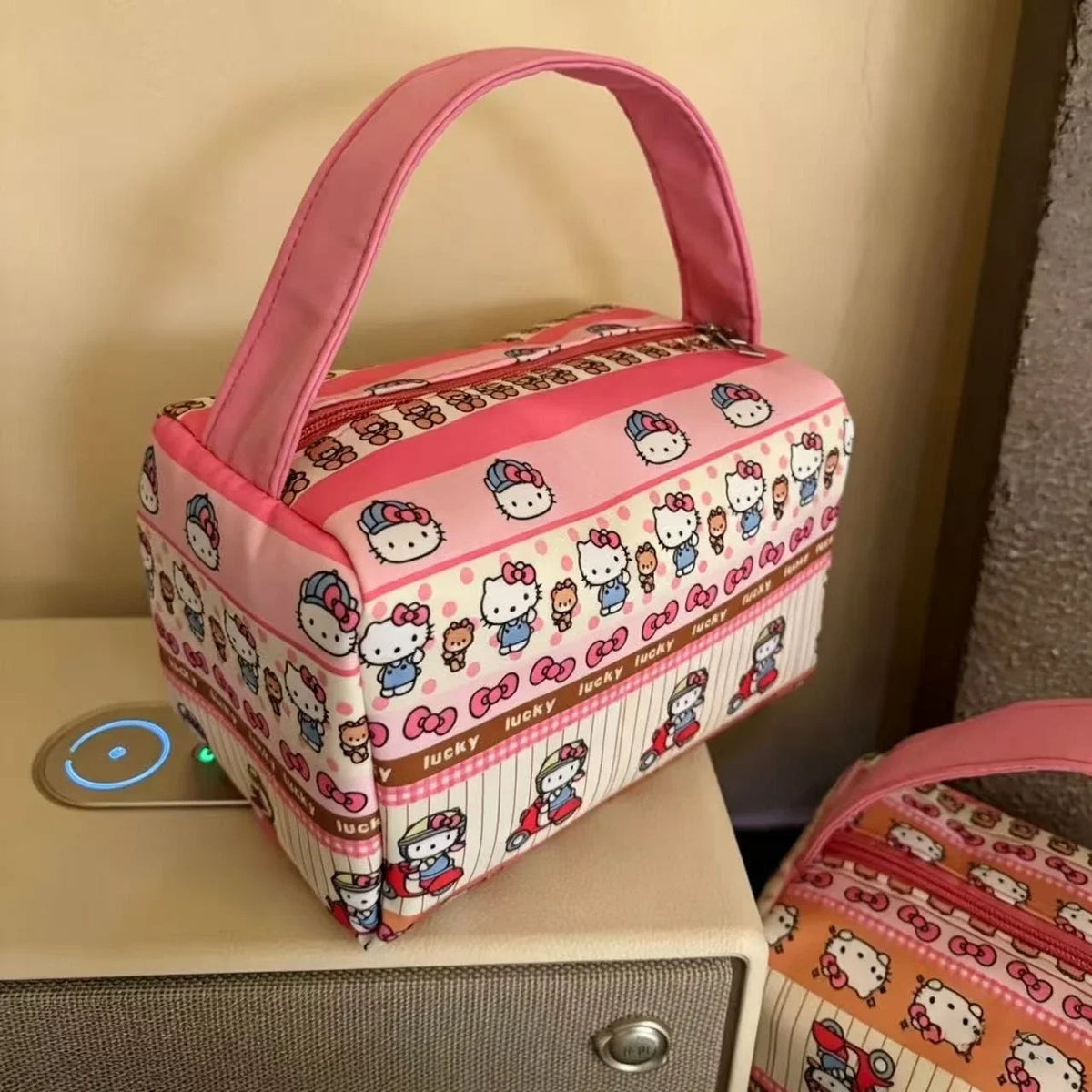 Sanrio Hello Kitty Makeup Bag | Kawaii Travel Toiletry Organizer