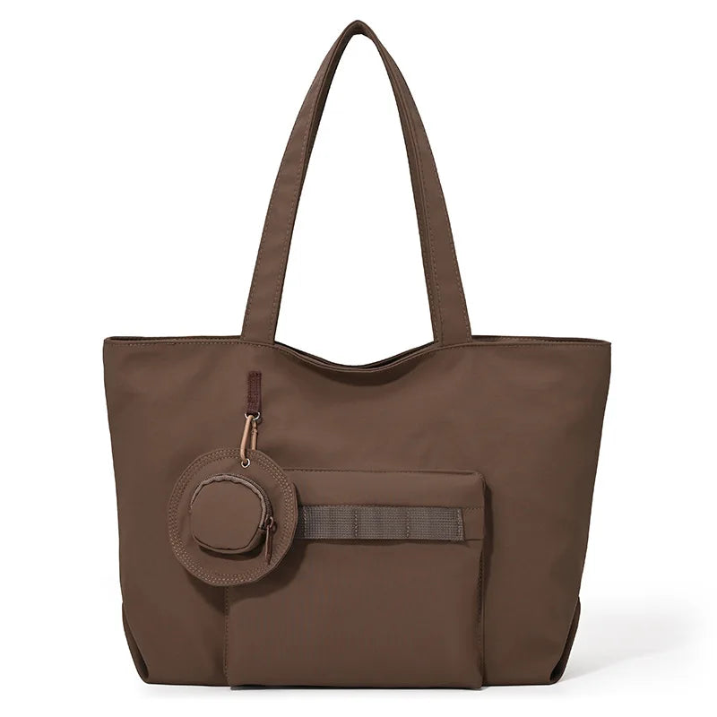 Large Capacity Women's Tote Bag – Nylon Shoulder Handbag