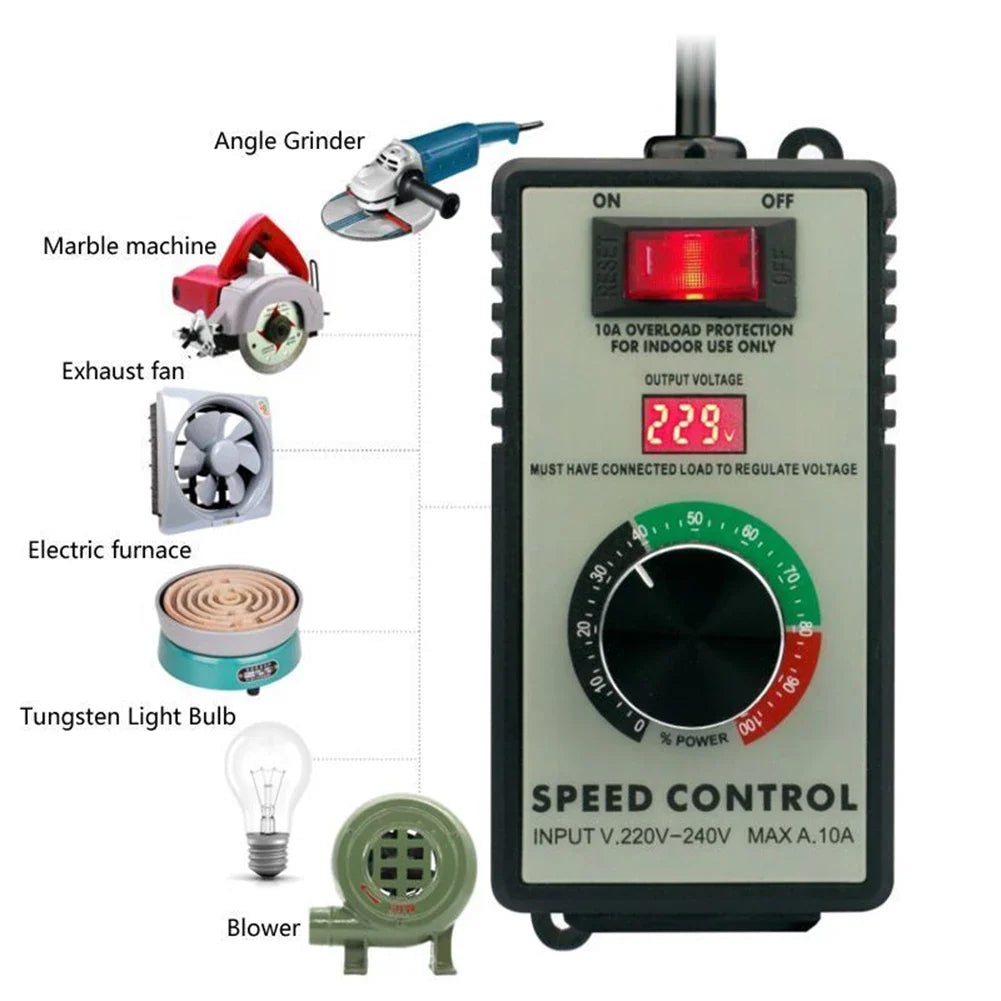 Stepless Speed Controller Switch – Angle Grinder, Fan & Drill