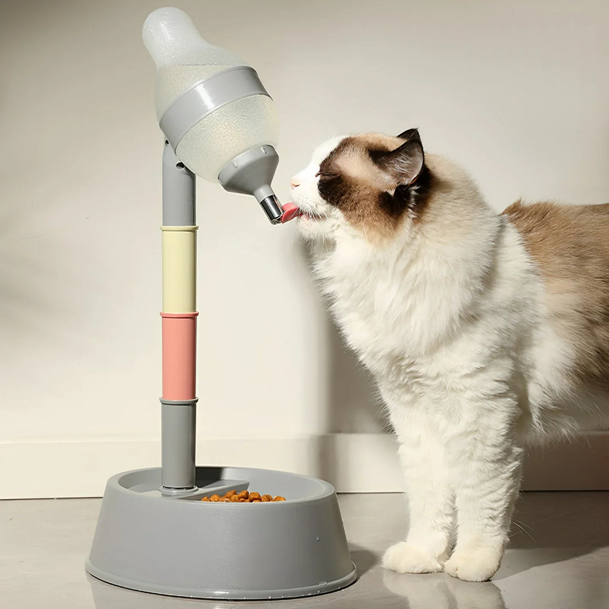 Standing Pet Water Dispenser – Adjustable Dog & Cat Bowl