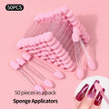 50Pcs Dual-End Sponge Applicators – Eyeshadow & Nail Art