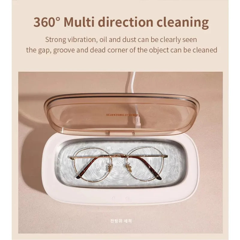 Portable 300ml Ultrasonic Cleaner – Jewelry & Glasses