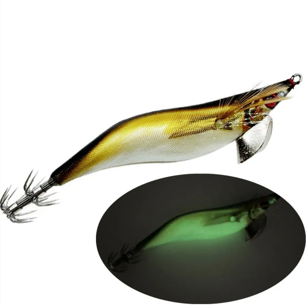 Squid Jig Egi UV Glow Lure 3.5# – Japan-Style Octopus Bait