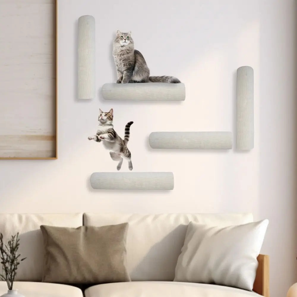 Wall Mounted Cat Scratch Board Self-Adhesive Climbing Scratcher