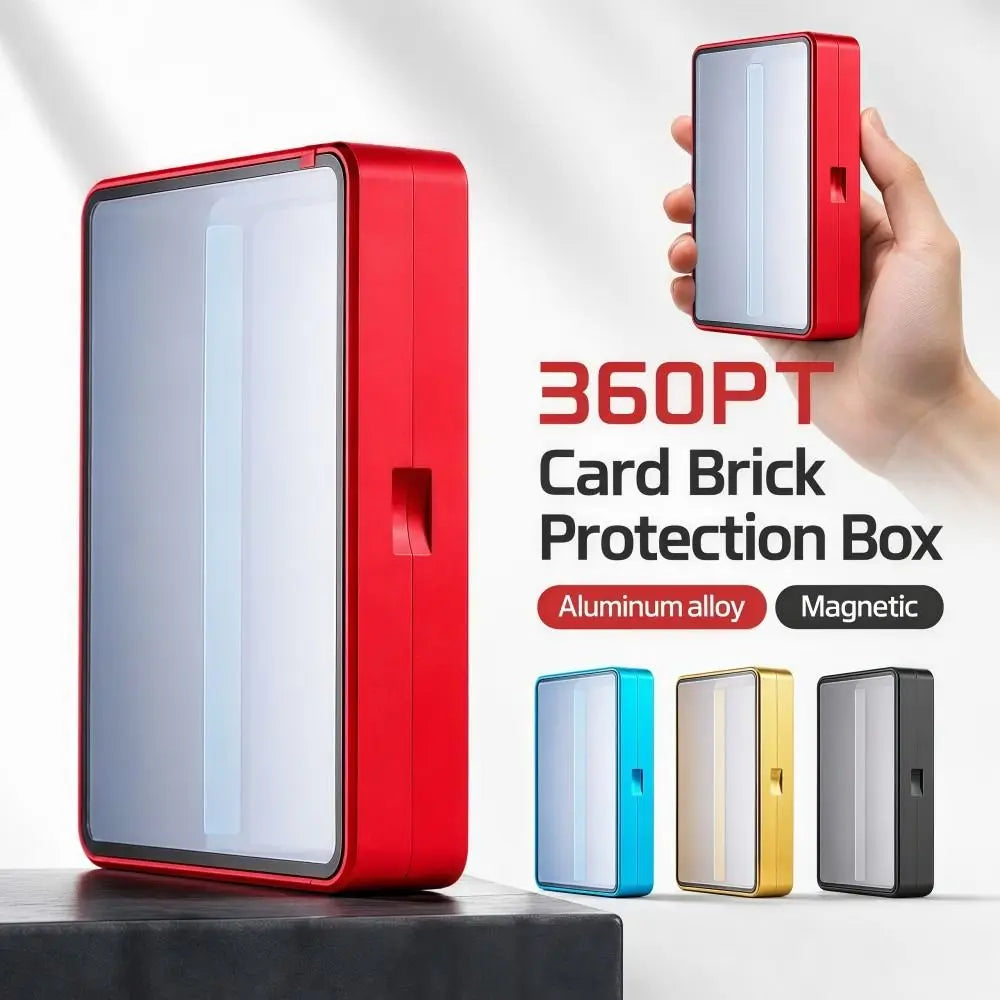 Magnetic 360PT Card Protection Box | UV Tempered Glass Case