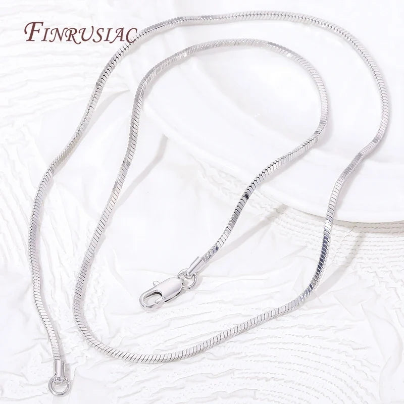 18K Gold Plated Snake Chain Necklace 50CM – Unisex DIY Jewelry