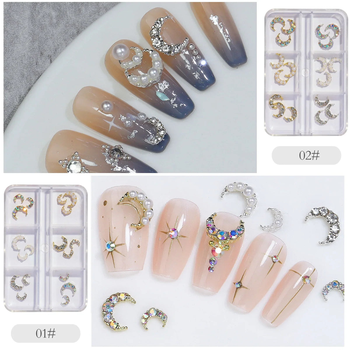 Nail Art Charms & Rhinestones Metal Nail Decorations