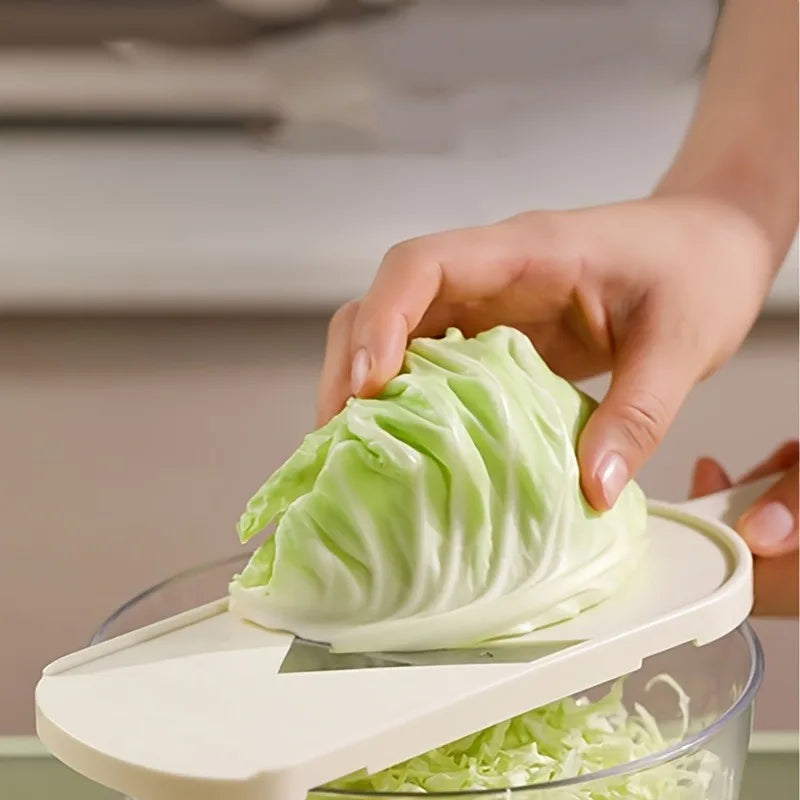 Manual Cabbage Shredder – Stainless Steel Vegetable Slicer