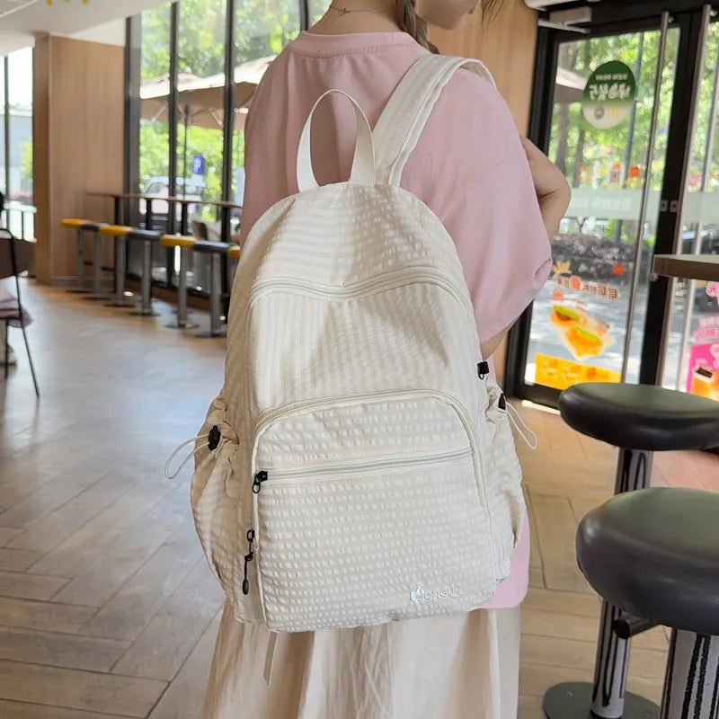 Nixie Waterproof Plaid Backpack – Lightweight Hiking Travel Bag