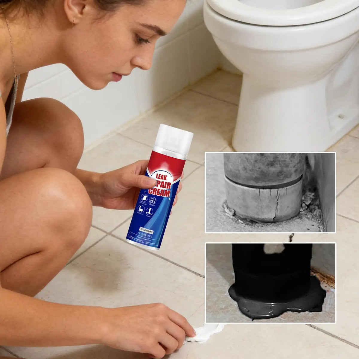 Transparent Waterproof Sealant Cream 100g – Roof & Concrete