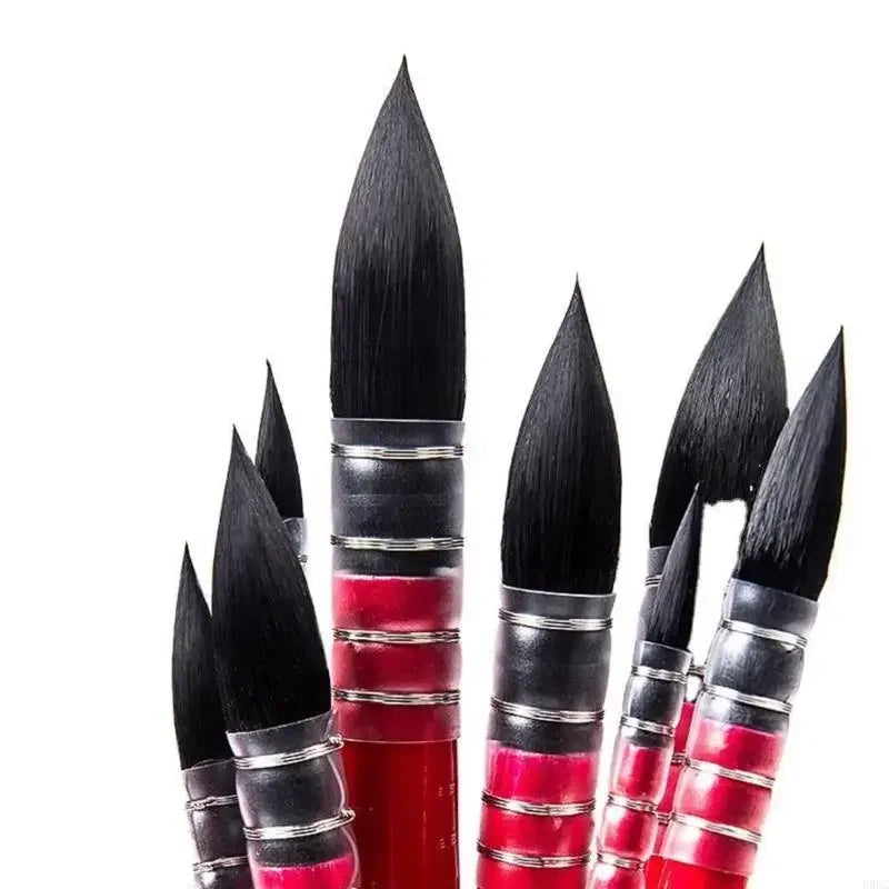Fine Detail Paint Brush Set – Nylon Bristles, All Paint Media