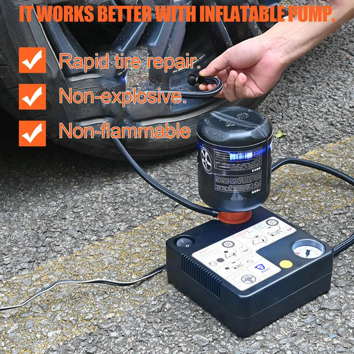 Car Tire Repair Sealant 450ml – Fast All-Weather Puncture Fix