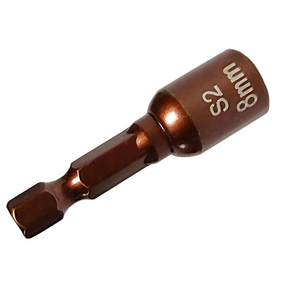 8mm Magnetic Nut Driver Socket Bit – 1/4" Hex Shank | DAZZLEEX