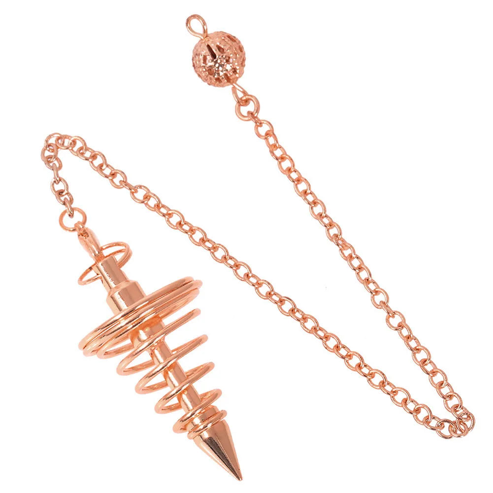 99.9% Pure Copper Dowsing Rods Set with Pendulum Pendant