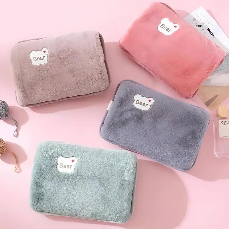 Rechargeable Electric Hot Water Bottle & Hand Warmer | Plush