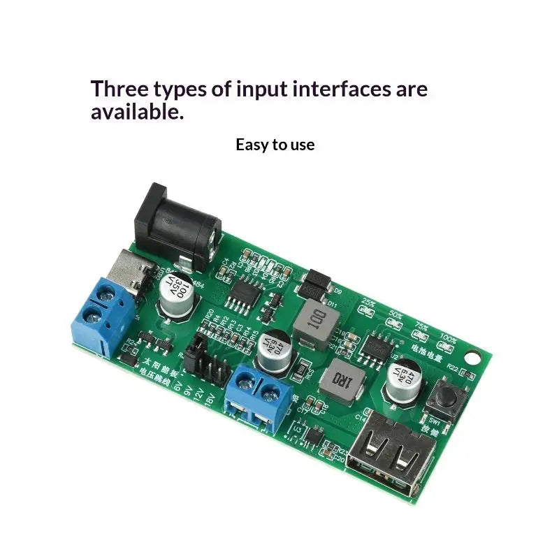 MPPT Solar Charger Board DC5-18V 2.5A for 18650 Battery
