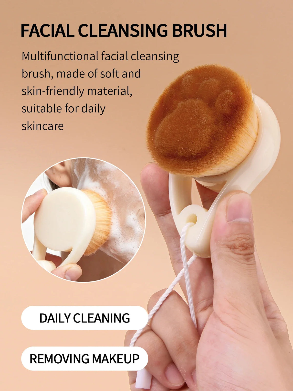 Facial Cleansing Kit – Soft Face Brush & Makeup Sponges