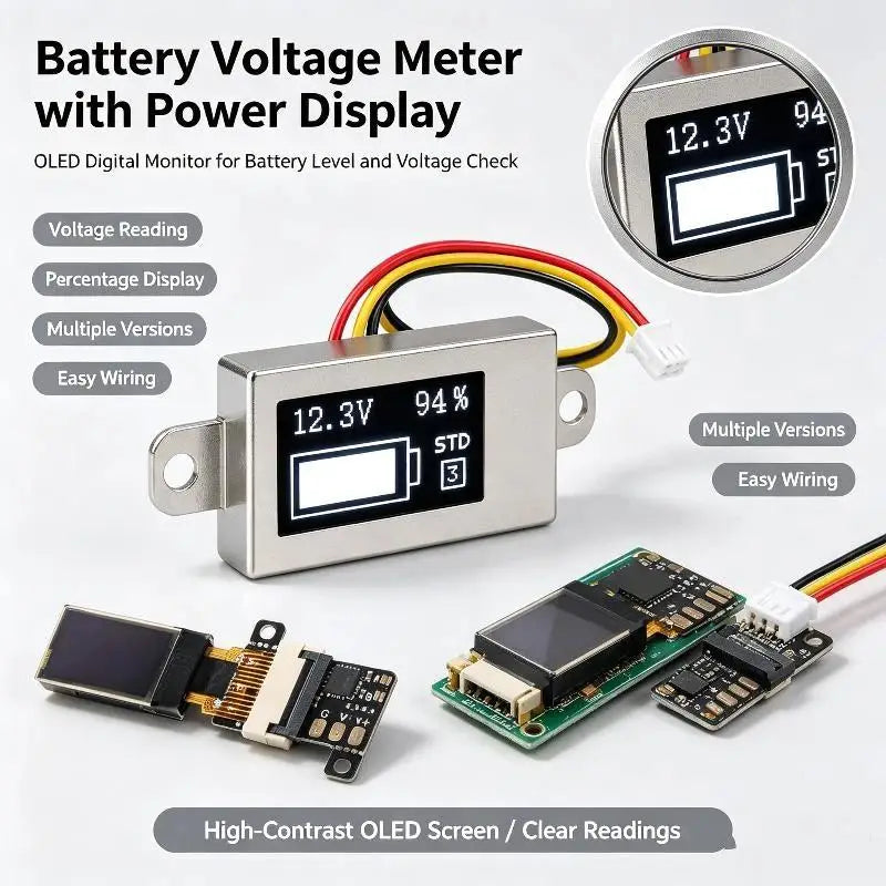 OLED Digital Voltmeter Battery Tester 1-6S DC 0-30V