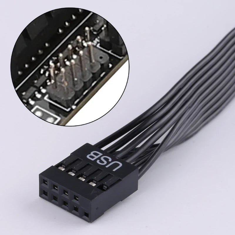 USB 2.0 9-Pin Motherboard Extension Cable – 20/30/50cm