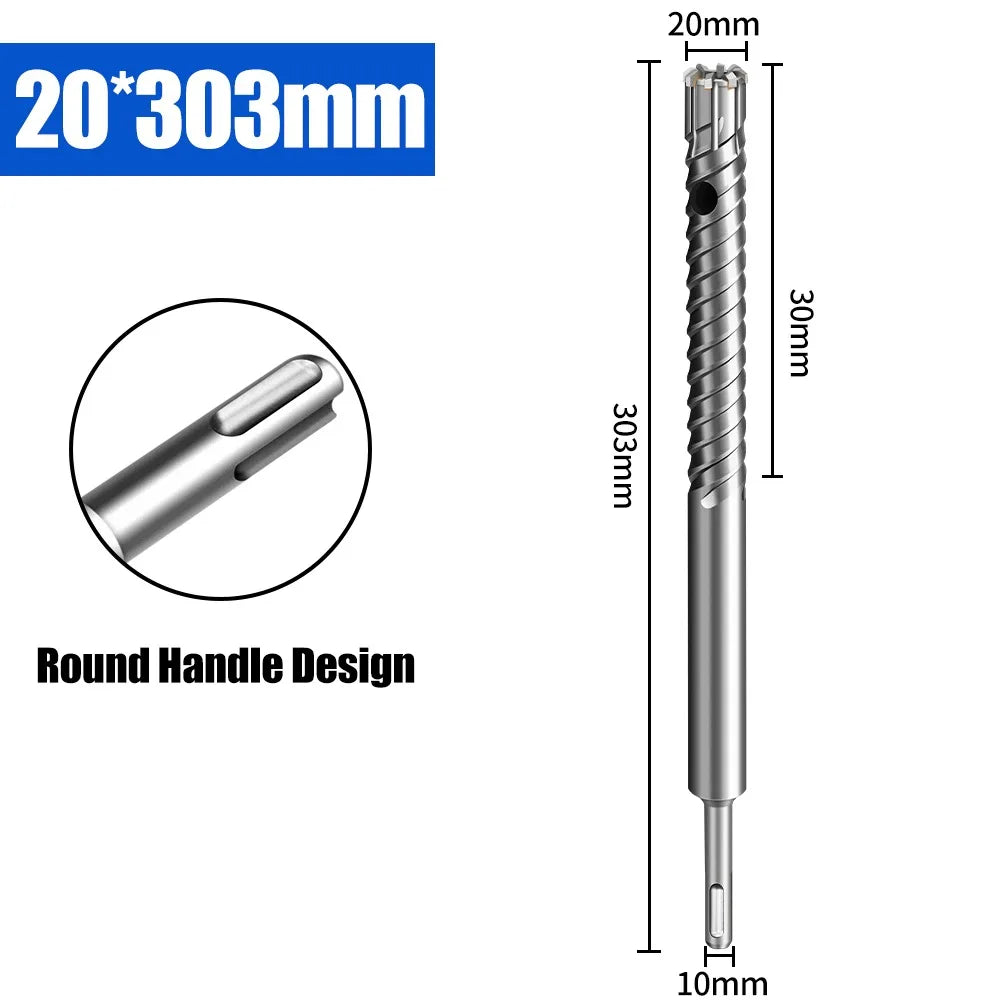 SDS-Plus Carbide Rebar Drill Bit – 8-Blade 303mm