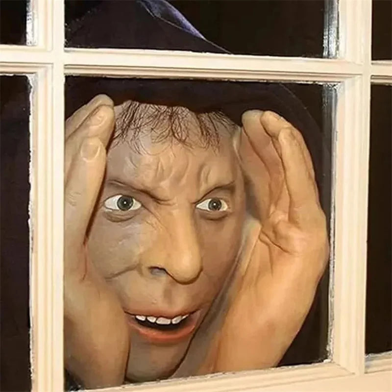 Scary Peeper Halloween Window Sticker – Spooky Prank Decal