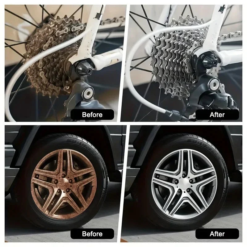 Fast-Acting Rust Remover Spray – Metal & Car Wheel Cleaner