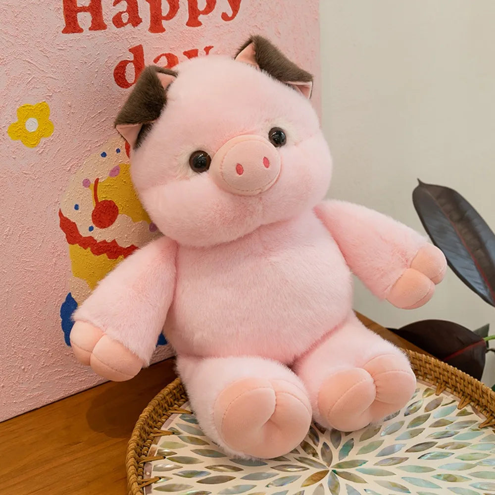 Soft Pig Stuffed Animal Plush Pillow – Cute 17.7" Hugging Toy