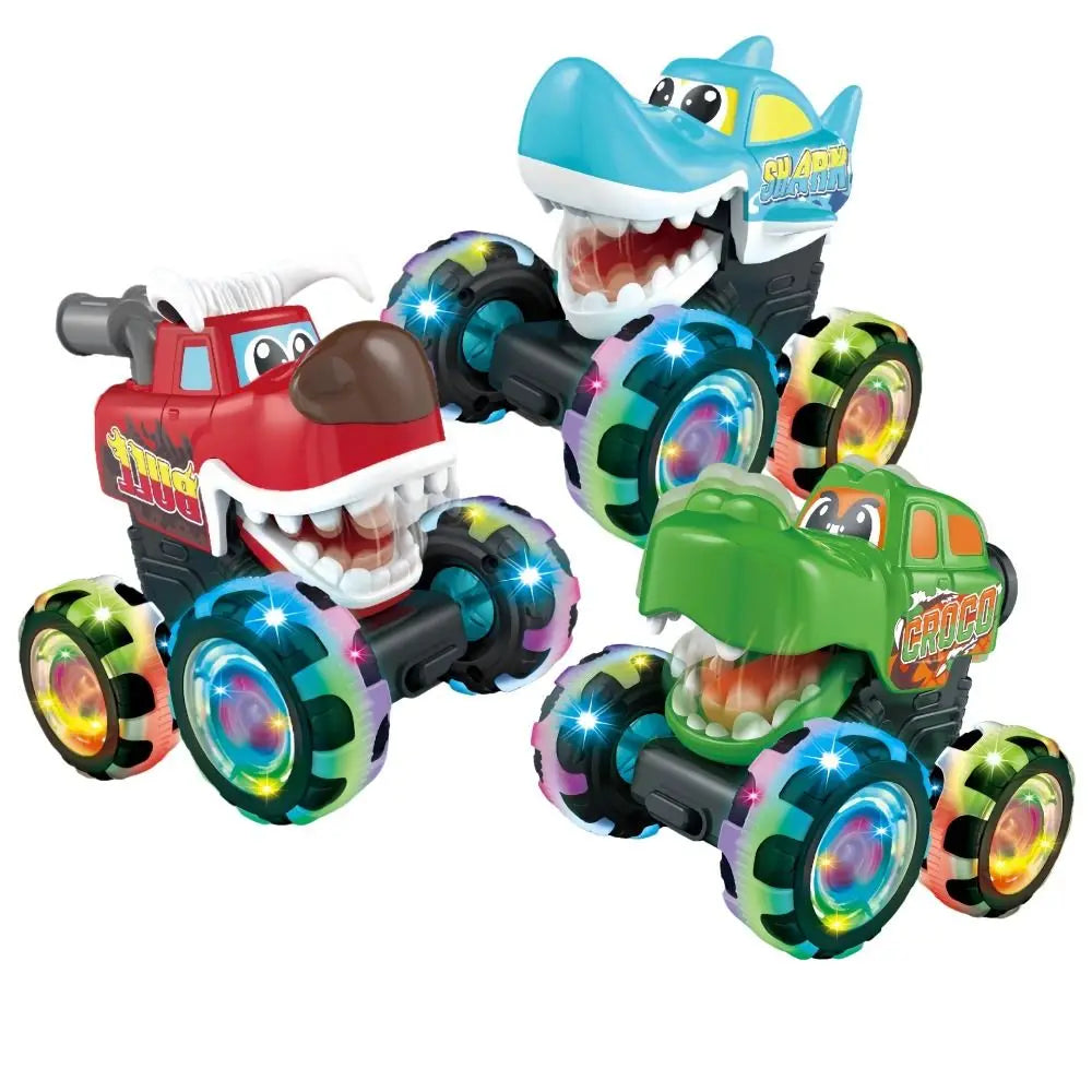 Monster Truck Pull Back Toy with Lights – Kids Gift Ages 4–12