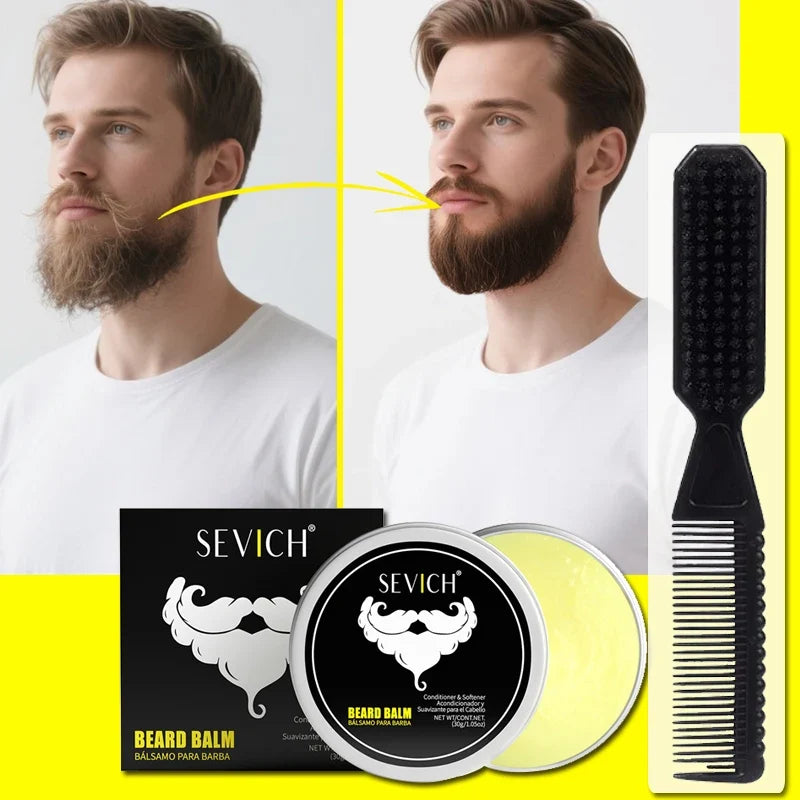 Sevich Beard Balm Wax 30g – Moroccan Oil Styling & Moisture