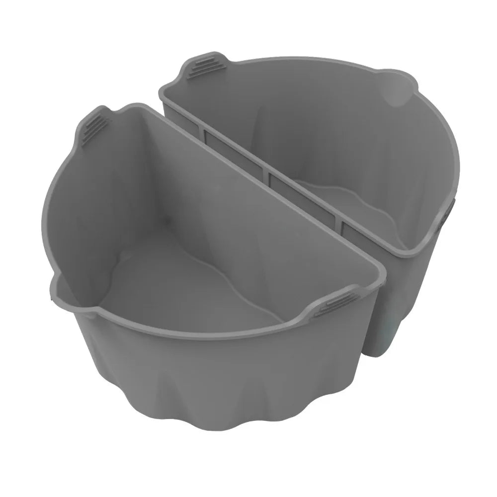 Silicone Slow Cooker Liner Reusable Divider Insert with Handle