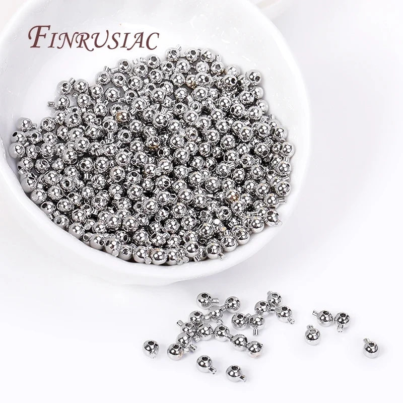 18K Gold Plated Brass Crimp End Beads | DIY Jewelry Findings