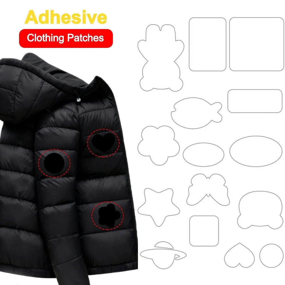 Self-Adhesive Iron-On Fabric Patches for Clothes Repair – DIY