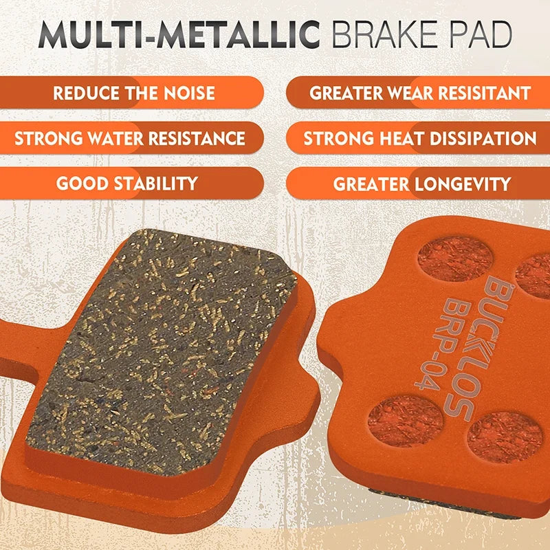BUCKLOS MTB Disc Brake Pads Multi-Metallic SRAM AVID ELIXIR