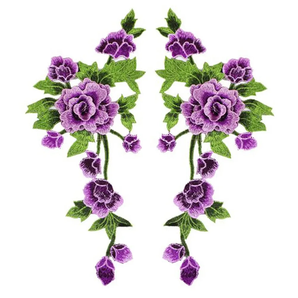 3D Rose Embroidery Applique Patches – Handmade Floral DIY Sewing