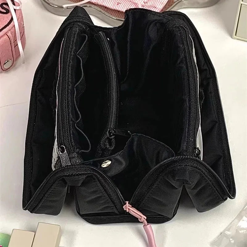 Stand-Up Makeup Brush Bag – Large Capacity Foldable Case