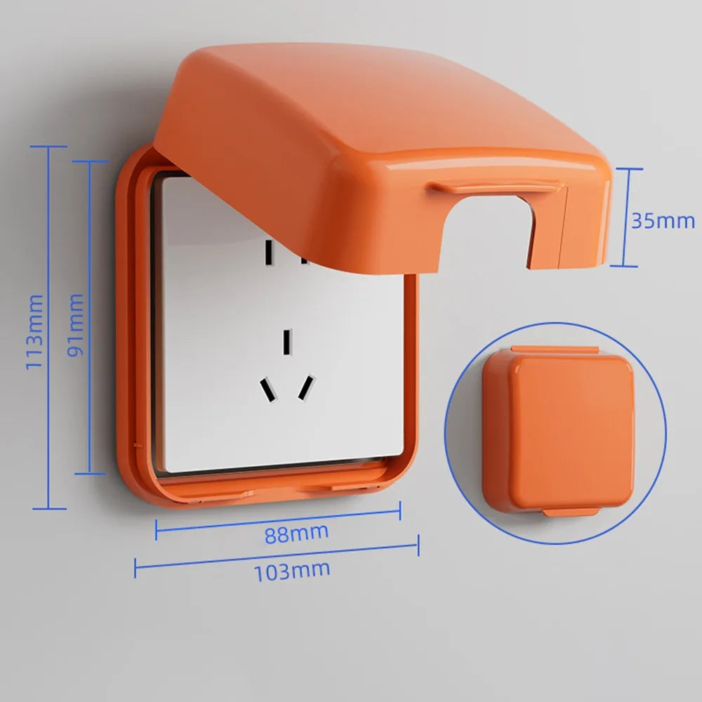 Waterproof 86 Type Outlet Switch Cover Box | Splash-Proof