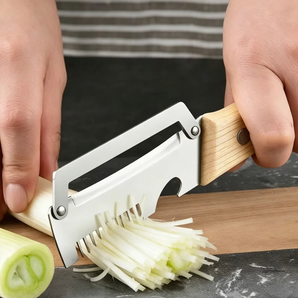 Stainless Steel Fruit & Vegetable Peeler Set – Wood Handle