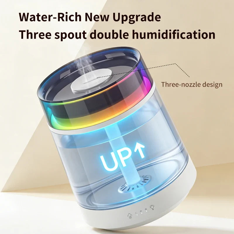 Ultrasonic Cool Mist Humidifier 3L | 16HR LED Quiet Home